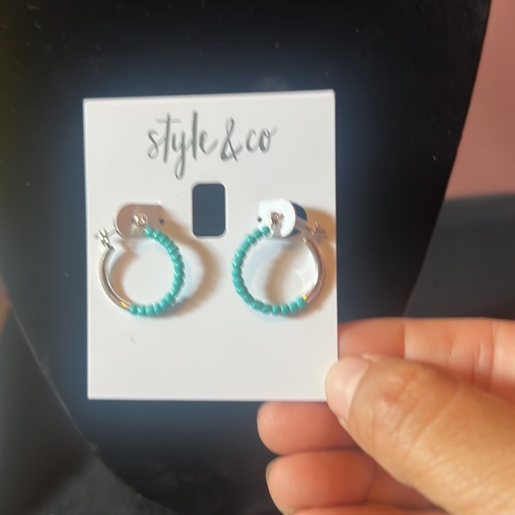 Kendra Scott Ember Bracelet in Variegated Turquoise Magnesite + earrings bundle - Picture 7 of 12